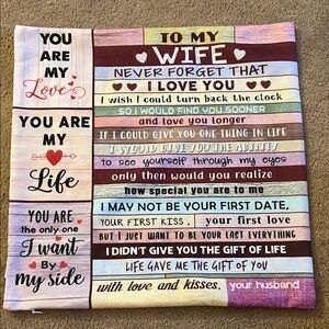Colorful Sentimental Quote Double Sided Pillow Case